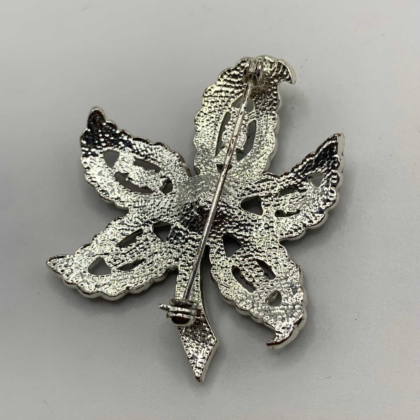 Elegant Multi-Color Crystal Flower Brooch