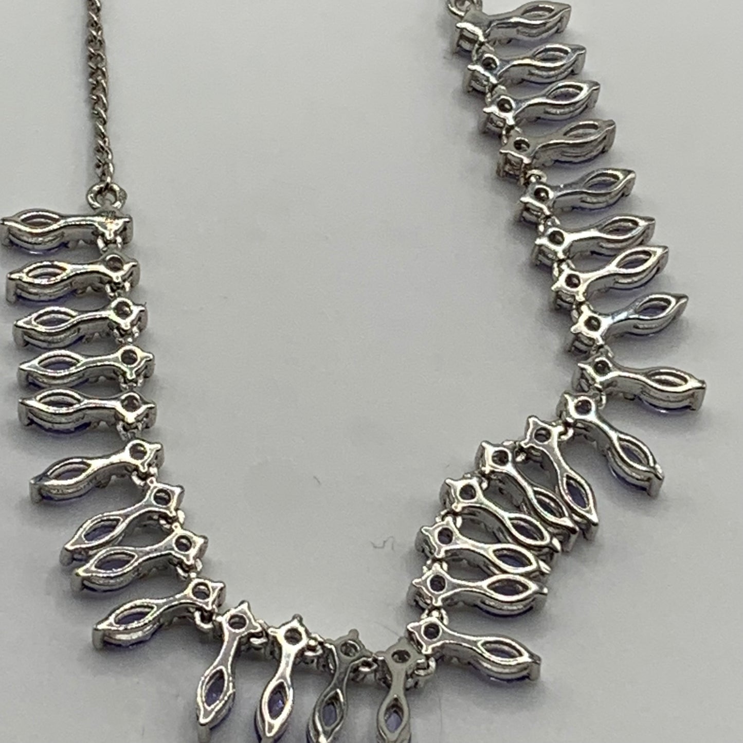 STS Sterling silver and Tanzanite gemstone necklace