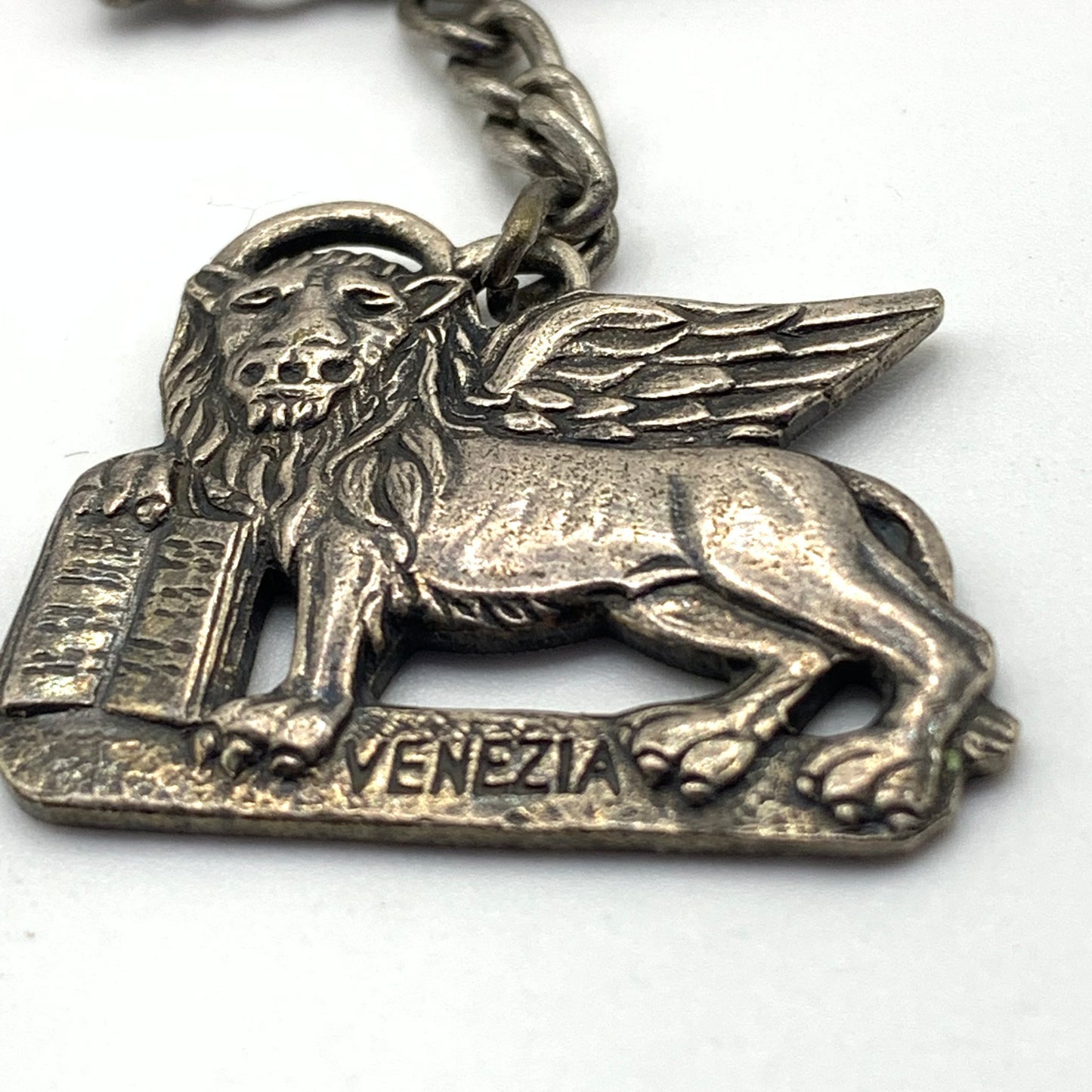 Vintage Venice/Venezia Panel Scene Souvenir Bracelet Antique Silver Tone