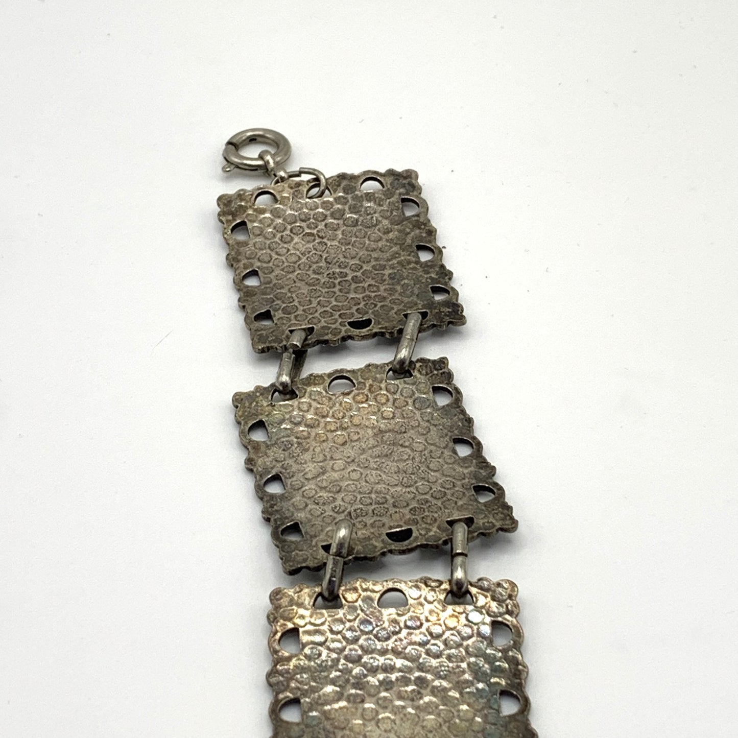 Vintage Venice/Venezia Panel Scene Souvenir Bracelet Antique Silver Tone